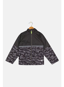 OSHKOSH B'gosh Kids Boy Camouflage Windbreaker Jacket,  Grey  - Image 1