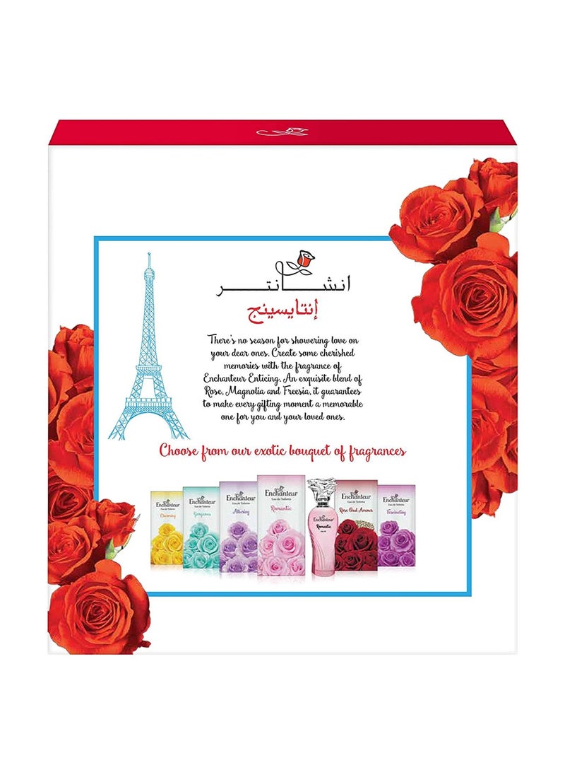 Enchanteur مجموعة هدايا عطر انشانتر او دي تواليت ومزيل العرق - انتيسينج، هدية الحب، 175 مل  - Image 2