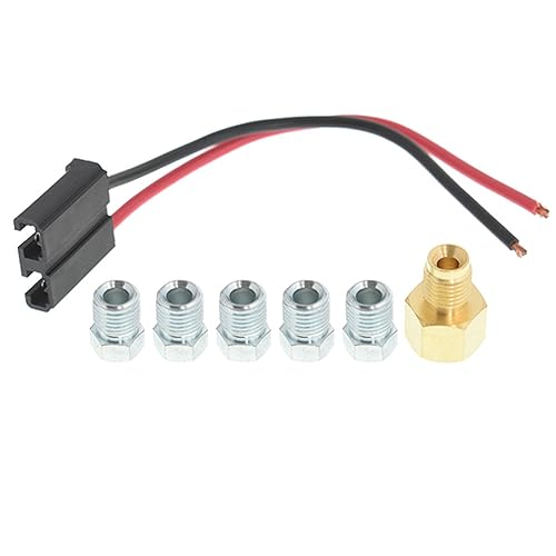 SEBLAFF Black Adjustable Proportioning Valve Distribution Block with Fittings Light Switch Wiring Pigtail for 316 Brake Line - Image 3