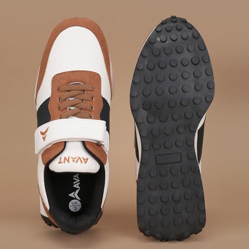AVANT Kids' TrailPals Sneakers (AVKSH001CL01SIZE11_Tan/Navy_UK11) - Image 5