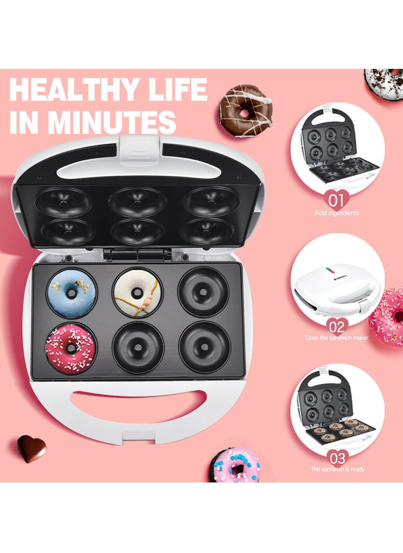 Household Double-sided Heating Breakfast Machine Donut Machine 6 Holes