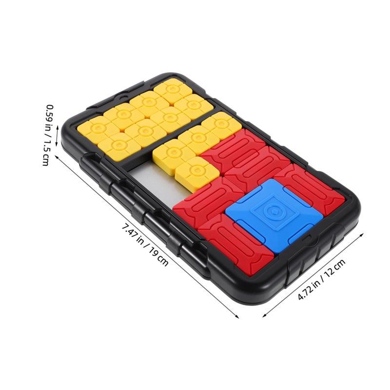 Black Sliding Puzzle Game Interactive Logic Brain Teaser Cognitive Development Travel Fun - Image 3
