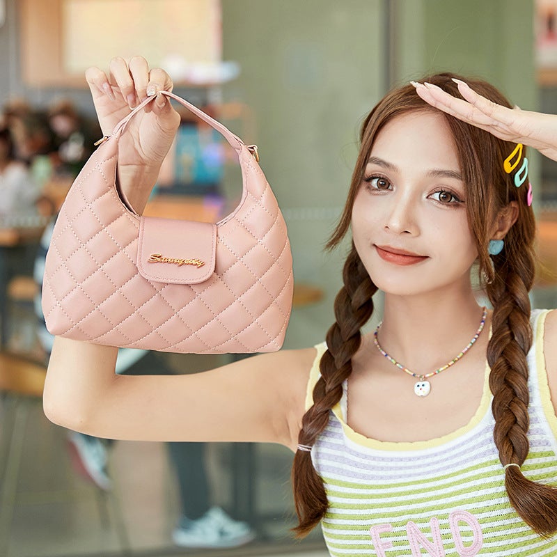 2023 Korean Fashion Handbag Women'S Bag Diamond Messenger Bag Trendy Shoulder Bag - Image 2