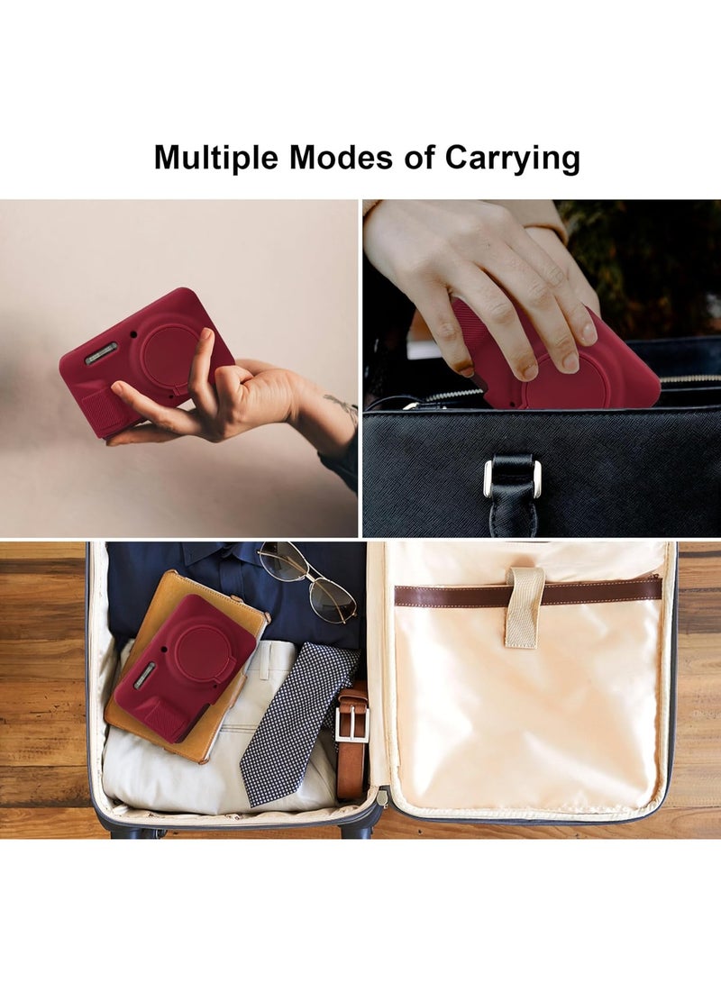 VKL Protective Case for Kodak PIXPRO FZ55 Digital Camera, FZ55 Soft Silicone Cover with Removable Lens Cover, Red (Case Only) - Image 3