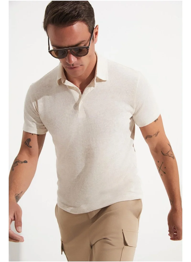جون Patterned Crew Neck T-Shirt