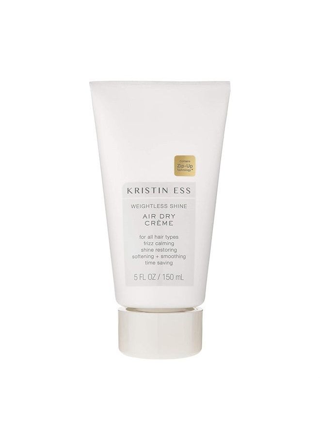 Kristin Ess Hair Weightless Shine Air Dry Creme - Adds Texture + Shine, Calms Frizz, Softens + Smooths Hair, Vegan, Color + Keratin Safe, 5 fl oz  - Image 1