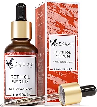 Eclat Skincare Retinol Serum for Face Pure Retinol with Hyaluronic Acid Vitamin E Anti Aging Anti Wrinkle Face Care Retinol Serum for Dark Spot Acne Scar Moisturising Repairs 1 fl oz - Image 1