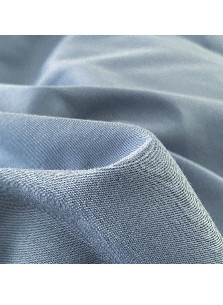 AROAQ Bed Cover Set, Soft Luxurious Pure Bedsheet Set, Long-staple Cotton Simple Solid Color Bed Sheet Quilt Cover Bedding Twill Cotton Set, (pumpkin orange, 1.8m fitted sheet set of four) - Image 3