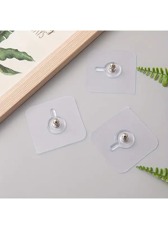 5pcs Reinforced Photo Frame And Screw Stickers Traceless Wall Hanging Hooks - Image 5