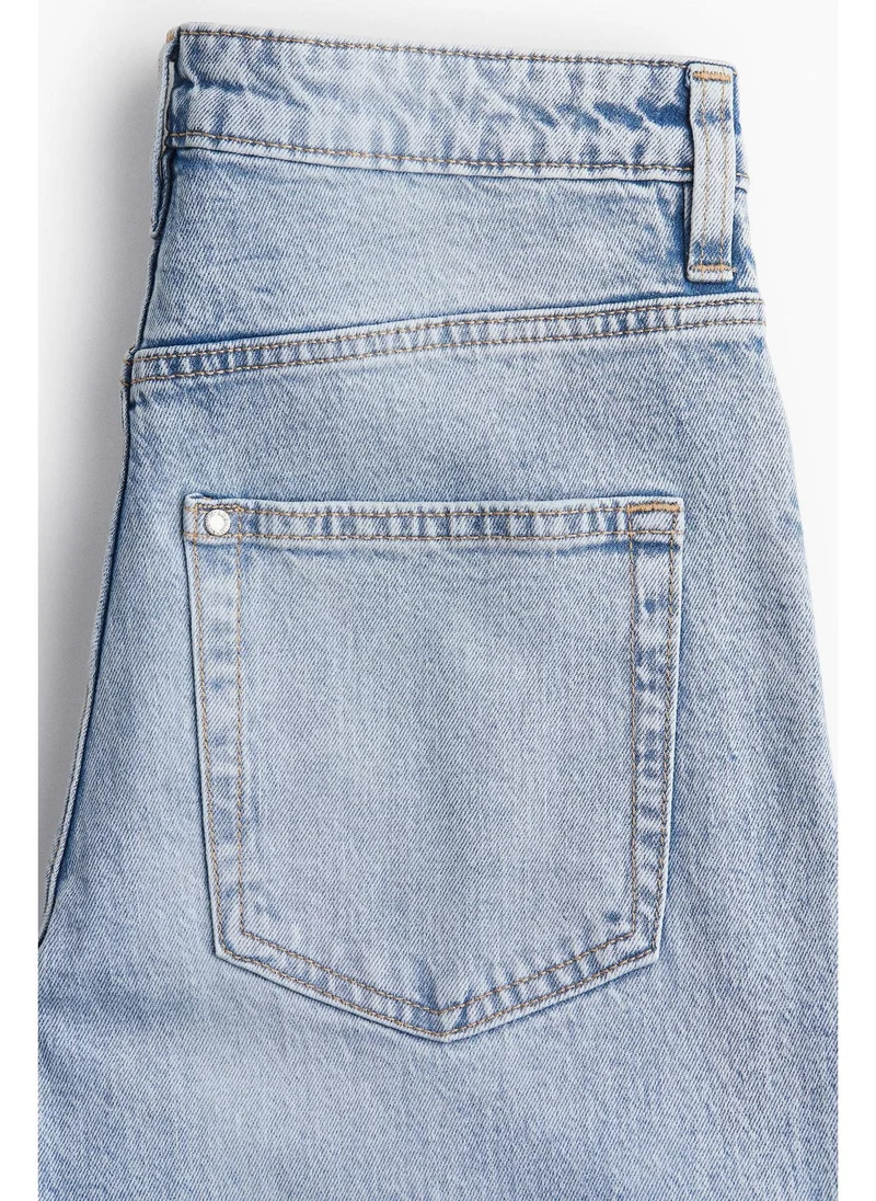 H&M Wide High Cropped Jeans