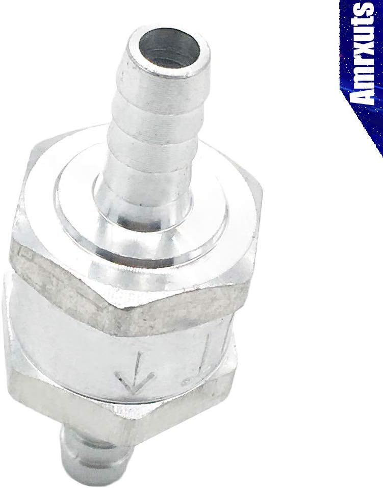 Amrxuts 8mm 5/16" Fuel Non Return One Way Check Valve Petrol Diesel Fuel Oil Water Aluminium Alloy - Image 4
