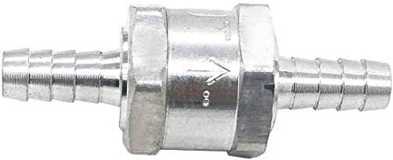 Amrxuts 8mm 5/16" Fuel Non Return One Way Check Valve Petrol Diesel Fuel Oil Water Aluminium Alloy - Image 1