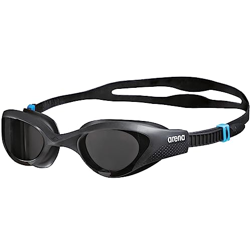 ARENA Unisex Adult The One Swim Goggles for Men and Women Watertight Fit Orbit-Proof Seals Anti-Fog Coated Non-Mirror Lens, Smoke/Grey/Black - Image 1
