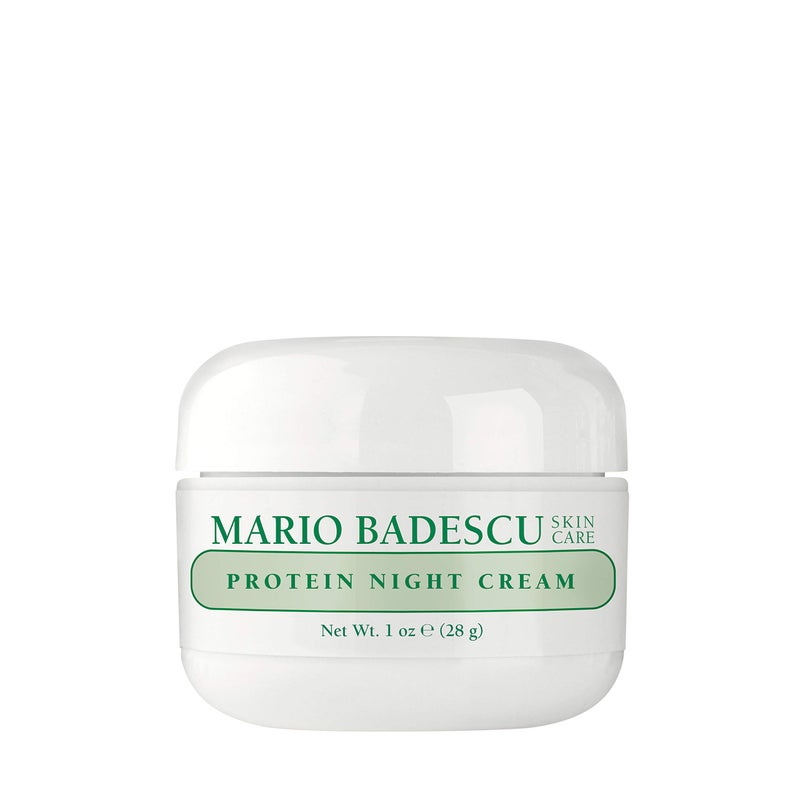 Mario Badescu Protein Night Cream for Dry and Sensitive Skin, Anti Aging Face Cream with Peptides, Collagen & Vitamins A & E, Reduces Wrinkles, Face Moisturizer for Women and Men, 1 OZ