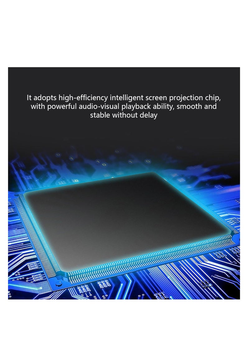 محول عرض لاسلكي لعكس الشاشة عالية الدقة محول HDMI محمول لاسلكي لعرض الهواتف الذكية محول عرض لاسلكي عالي الدقة للاجتماعات والعروض التقديمية لعكس الشاشة بسهولة - Image 5