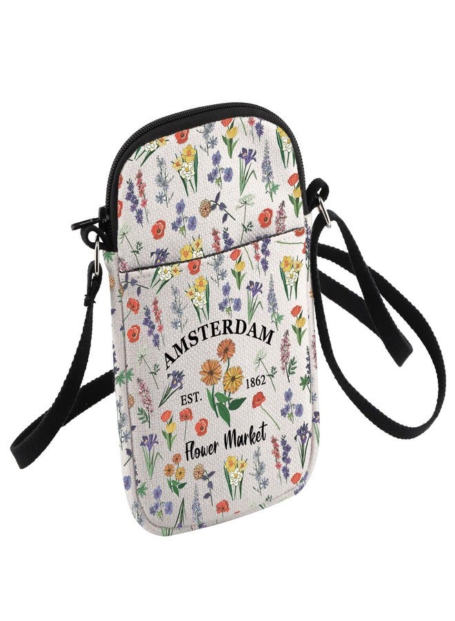 HOLLP Netherlands Gift Amsterdam Trip Souvenir Gift Amsterdam Flower Market Crossbody Bag Amsterdam Lovers Gifts - Image 1