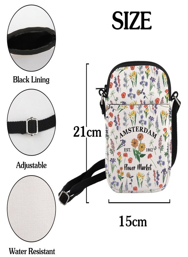 HOLLP Netherlands Gift Amsterdam Trip Souvenir Gift Amsterdam Flower Market Crossbody Bag Amsterdam Lovers Gifts - Image 4