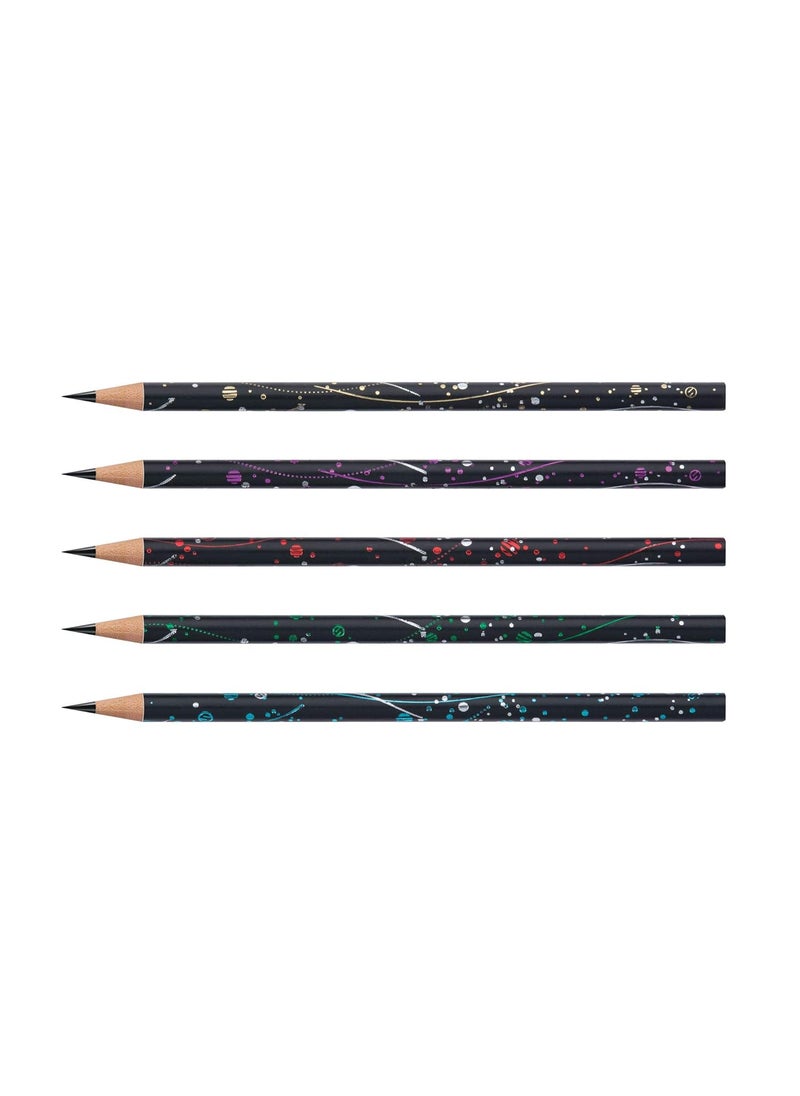 Apsara Space Kids Extra Dark Pencil Hexagonal Body for Strong Grip Easy Sharpening Good Handwriting Free Sharpener Eraser NonToxic Use for Student office person Pack of 10