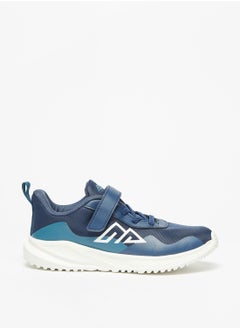 Boys Textured Sports Shoes with Hook and Loop Closure