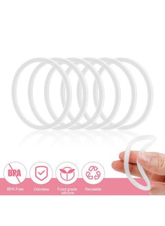 Generic 6 Pack Water Bottle Gasket Replacement for Owala FreeSip, Silicone Lid Seal O Ring Sealing Gaskets Replacement Parts Accessories Compatible with Owala Stainless Steel Cup （White）  - Image 2