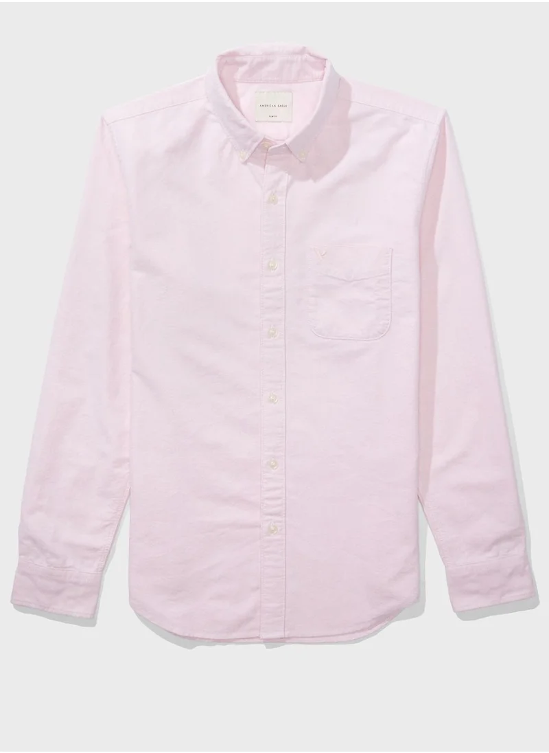 American Eagle Oxford Slim Fit Shirt