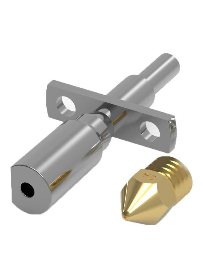 NIBEMINENT Brass Nozzle Print Head For Zortrax M200 3D Printer Silver  - Image 1