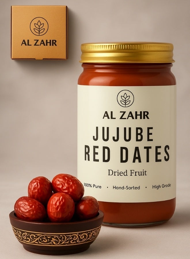 Zahr Al Zahr Premium Dried Jujube Red Dates – 100% Pure, Hand-Sorted, High Grade – Natural Sweetener & Healthy Snack – 100g  - Image 1
