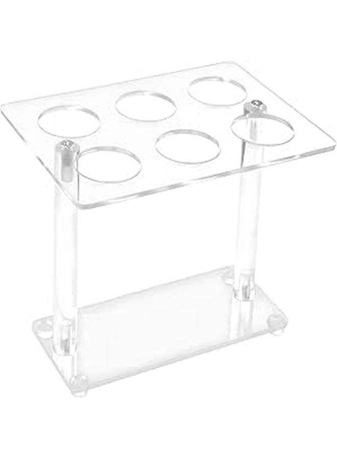 Clear Acrylic Ice Cream Cone Holder Stand For 6 Cones - Image 1