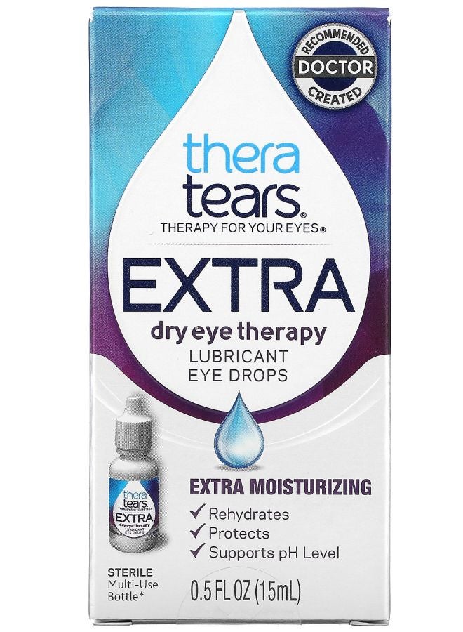 TheraTears Extra Dry Eye Therapy Lubricant Eye Drops 0.5 fl oz (15 ml)