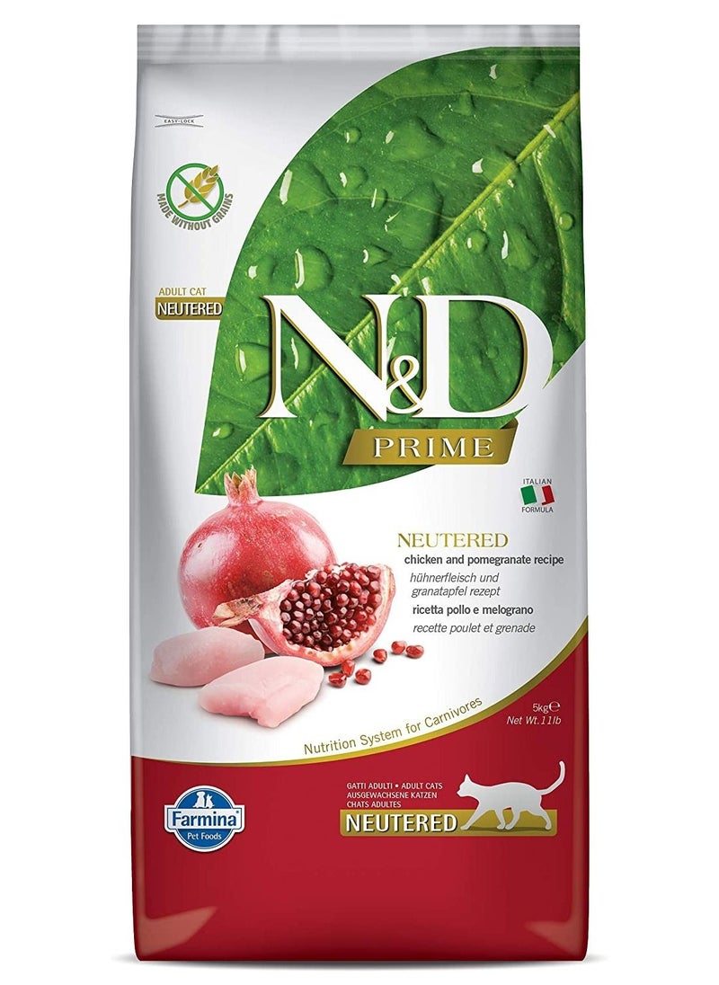 Farmina Chicken and Pomegranate Neutered Adult Cat Dry Food 5 kg 