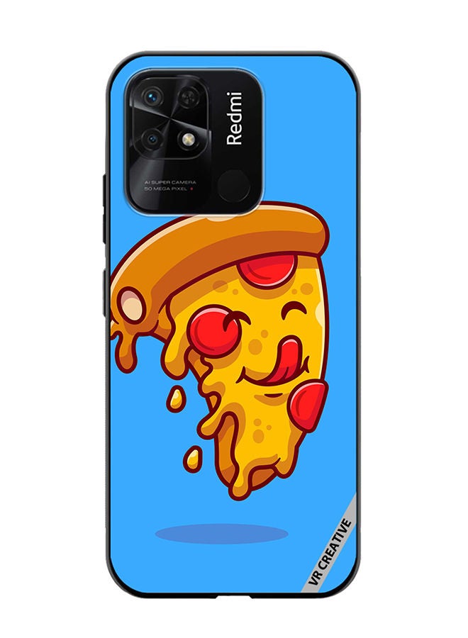 VR CREATIVE Protective Case Cover For Xiaomi Redmi 10C Pizza Design Multicolour - Image 1