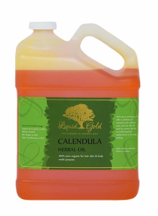 liquid gold 1 Gallon Liquid Gold Calendula Infused Oil 100% Pure & Organic for Skin Hair and Health - Image 3