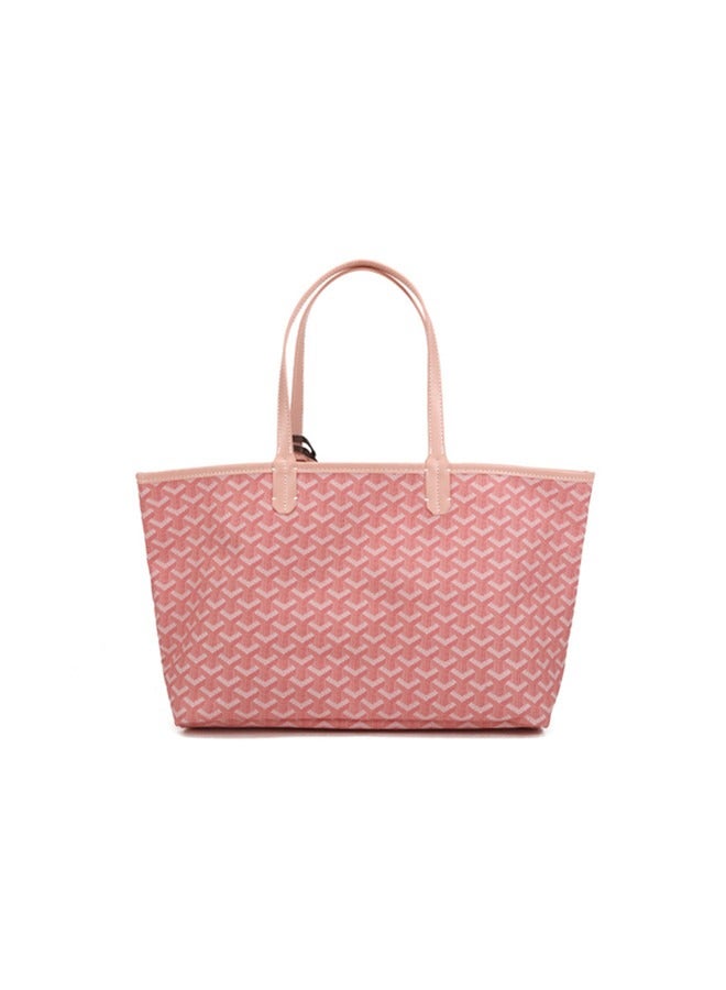 Women's Fashion Versatile Travel Bag Handbag Large Capacity Commuter Shopping Bag Tote Bag Paired with Small Bag Pony Pendant Random Color 36cm * 25cm * 13cm  - Image 4