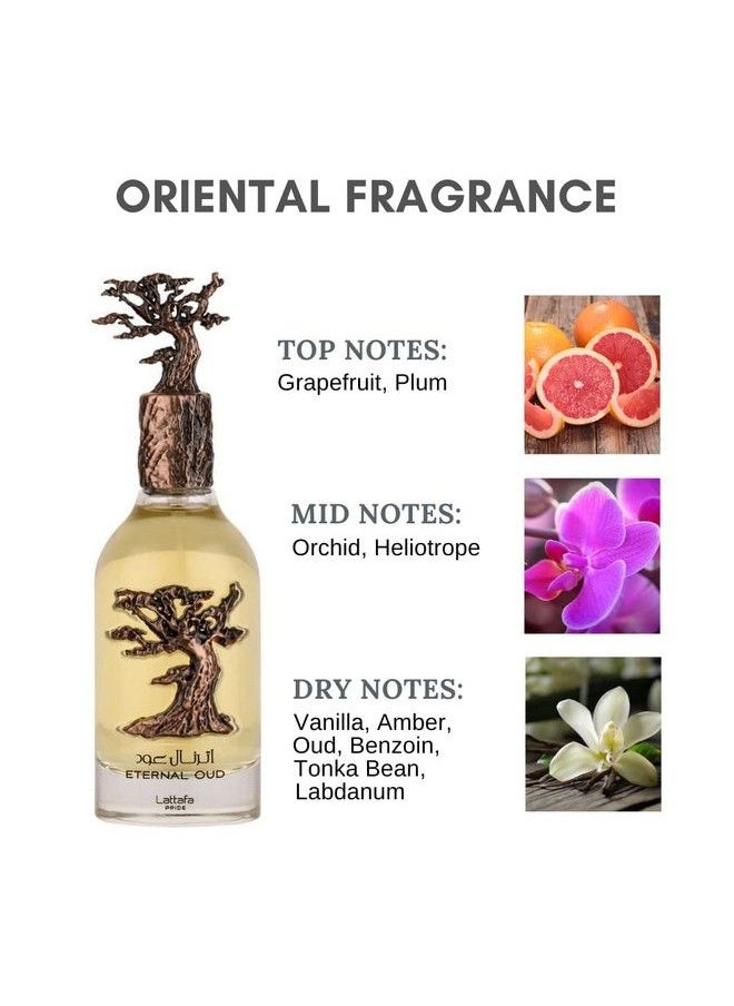 Lattafa Perfumes Eternal Oud For Women Eau De Parfum Spray 3.4 Ounce  - Image 3