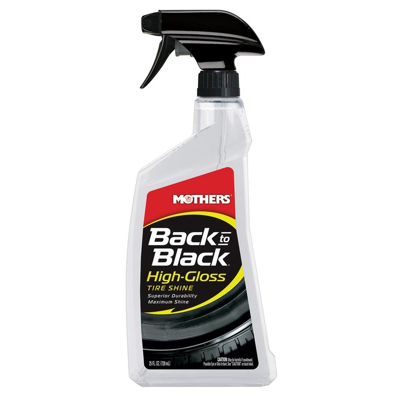 Mothers BacktoBlack HighGloss Tire Shine 24 oz Maximum Shine WetLook LongLasting Protective Barrier Superior Durability Striking Finish Surface Care Technology 06924 - Image 2