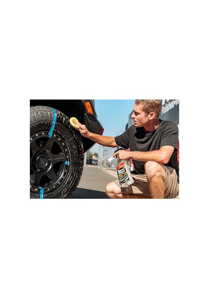 Mothers BacktoBlack HighGloss Tire Shine 24 oz Maximum Shine WetLook LongLasting Protective Barrier Superior Durability Striking Finish Surface Care Technology 06924 - Image 3
