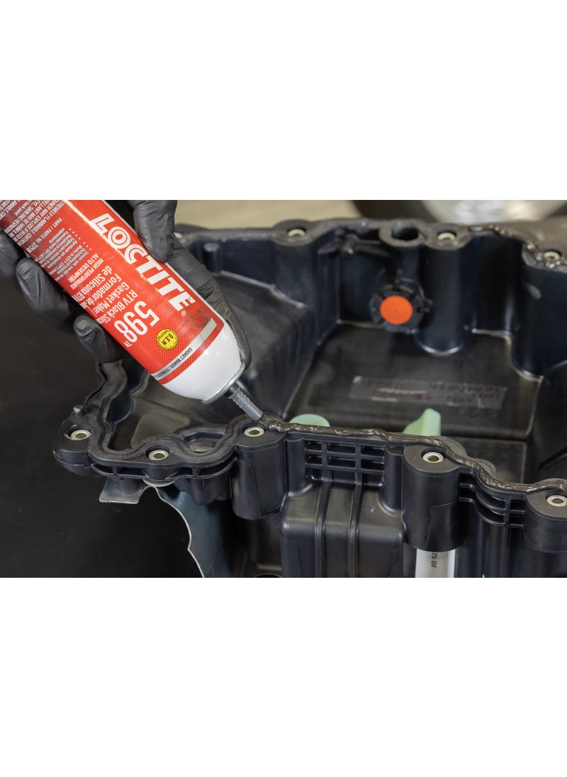 Loctite Loctite SI 598 RTV Black Silicone for Automotive: Sensor-Safe, High-Temperature, Low-Odor, Non-Corrosive, Fast Cure | Black, 8.75 oz Aerosol Can (PN: 495075-37519)  - Image 4