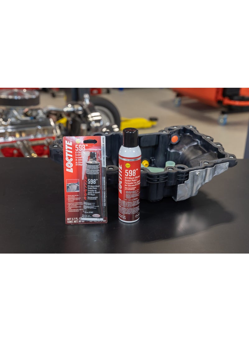 Loctite Loctite SI 598 RTV Black Silicone for Automotive: Sensor-Safe, High-Temperature, Low-Odor, Non-Corrosive, Fast Cure | Black, 8.75 oz Aerosol Can (PN: 495075-37519)  - Image 5
