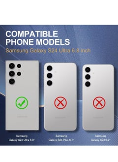 Tersely [3-Pack] 9H Tempered Glass Screen Protector for Samsung Galaxy S24 Ultra 5G, with Installation Alignment Frame, Support Fingerprint Unlock, Case Friendly, Anti-Scratch Film  - Image 4