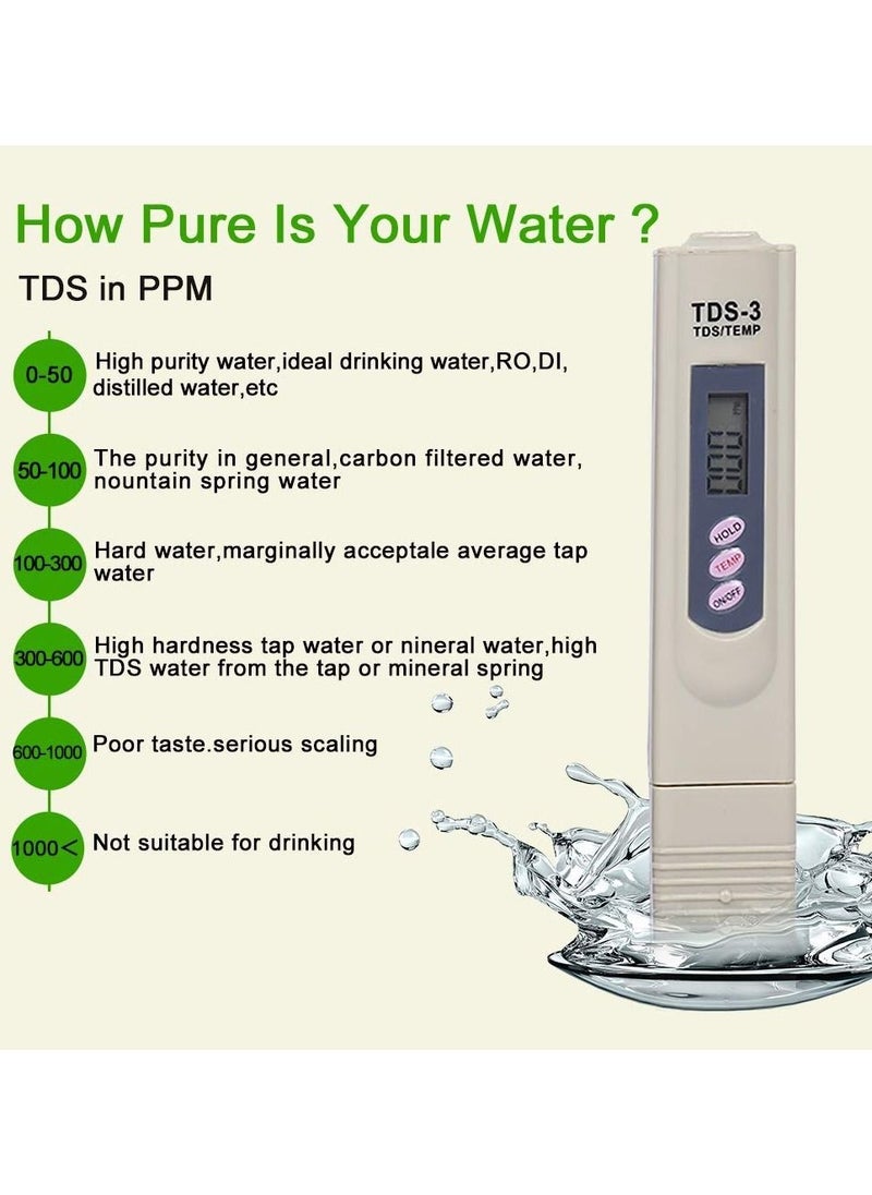 SKY-TOUCH - TDS Digital Water Meter, Quality Tester Filter Pen, Precision Quality Testing Purity of Drinking Water, Pools and Aquariums - Image 1