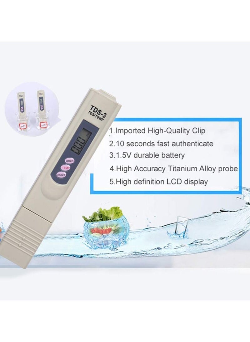 SKY-TOUCH - TDS Digital Water Meter, Quality Tester Filter Pen, Precision Quality Testing Purity of Drinking Water, Pools and Aquariums - Image 1