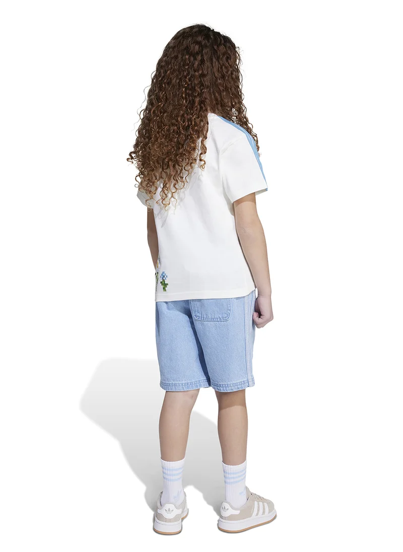 اديداس Kids Minecraft T-Shirt & Short Set