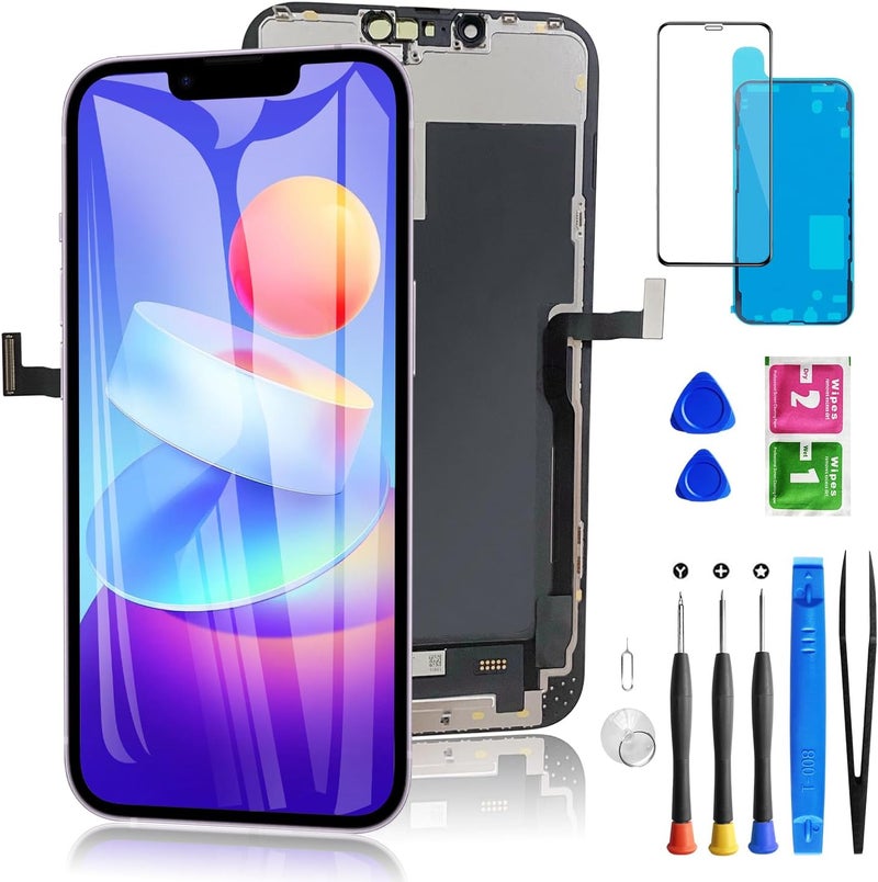 Diykitpl for iPhone 13 Pro Max Screen Replacement 6.7 Inch, 3D Touch LCD Display for A2484, A2641, A2644, A2645, A2643, with Repair Tools Kit+Waterproof Frame Adhesive Sticker+Screen Tempered Protector - Image 1