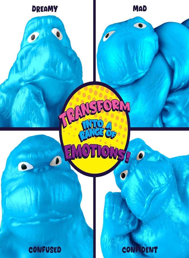 The Orb Factory ORB Funkee Monkee Jumbo Squishy Funky Monkey Glow in The Dark (Blue) - Limited Edition Stretchy Monkey Toy (1500 Produced) - 4.5 Lb Giant Squishy Toys - Collectible Gorilla Squishies Kids and Adults - Image 3