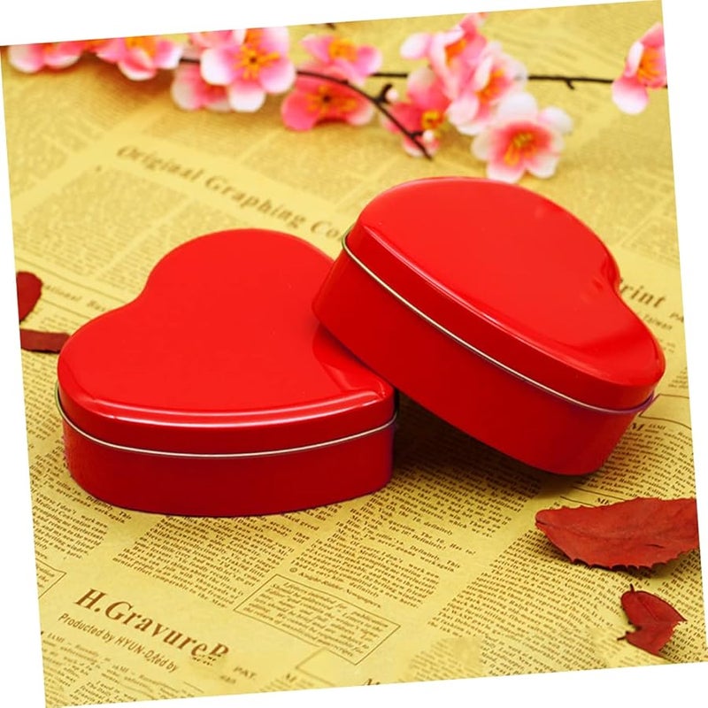 Heart Shaped Metal Candy Box For Biscuits Treats Valentines Wedding Party - Image 4