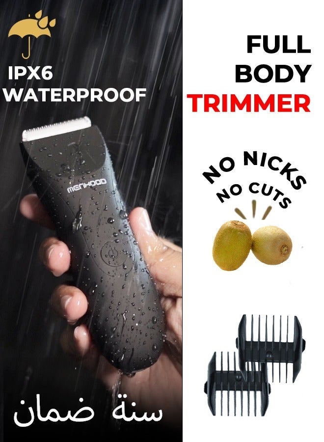 مينهود ماكينة حلاقة رجالية لاسلكية مقاومة للماء 1.0 مع غسول للمناطق الحساسة 150 مل | مجموعة عناية كاملة للرجال | ماكينة تشذيب للجسم واللحية تعمل لمدة 150 دقيقة | ماكينة حلاقة كهربائية قابلة للشحن | غسول رغوي بزيت شجرة الشاي والنيم | مضاد للفطريات، متوازن الحموضة، يُضفي إشراقة على البشرة ويمنحها انتعاشًا يدوم طويلًا - Image 2