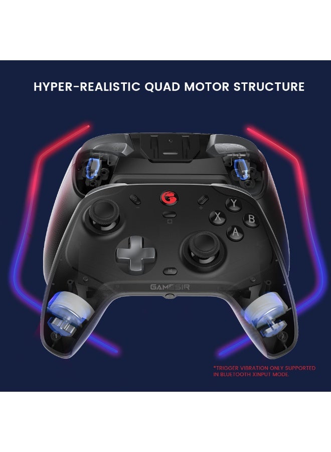 general Classic Gamepad GameSir Cyclone Pro Wireless Game Controller for Windows 10/11, Switch, macOS, Android, iOS and Steam Deck with Hall Effect Sensing Joystick/ Analog Triggers, Rumble Motors, 6-Axis Gyro, 600mAh Rechargeable Battery - Image 4