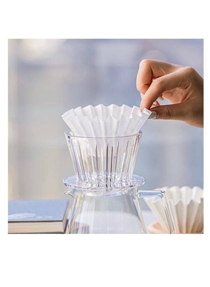 Generic Liying V01 Acrylic Coffee Dripper, 1-2 Cups, Pour Over Coffee Maker, Reusable Coffee Filter Cup, Slow Brewing Accessories for Home, Cafe, Restaurants (White)  - Image 4