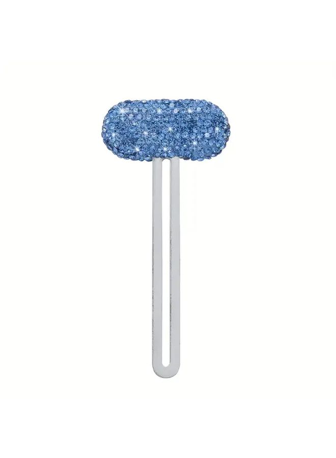 Pink Metal T Shaped Toothpaste Squeezer With Diamond Studs Hygienic Bathroom Tool - Image 4