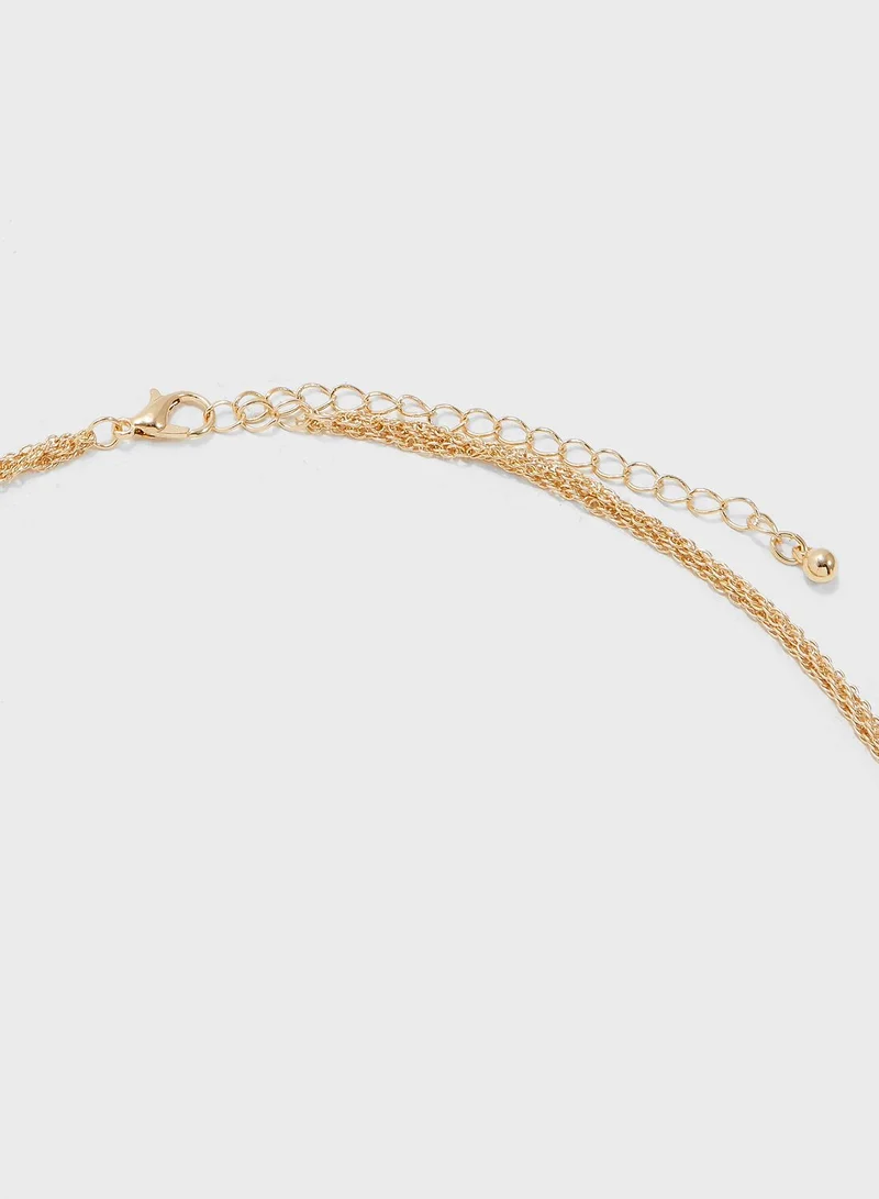 Ginger Moon & Stars Layered Necklace
